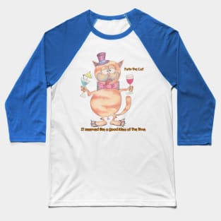 Furlo the cat on a night out. Baseball T-Shirt